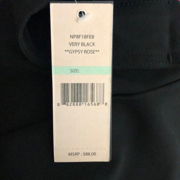 Nanette Nanette Lepore NWT Women's Very Black Plus Size Zip Front Pants - Picture 4 of 4